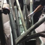 竹？、いやいや銅でできた雨樋です☆