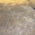 スクラップヤードにお絵描き☆