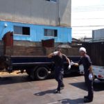 猛暑の中でキメポーズ☆