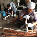 銅の配管ムキムキ！