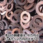 【銅相場情報2013.11.22】無酸素銅ガスケットのご紹介☆