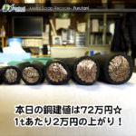【銅相場情報2014.3.26】電線スクラップの価格は歩留まりで決まる？