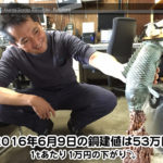 【銅相場情報 2016.6.9】1万円下がりの53万円に改定☆