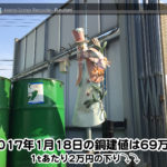 【銅相場情報 2017.1.18】1tあたり2万円下がりの69万円⤵⤵