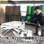 【銅相場情報 2017.1.25】1tあたり3万円UPの72万円に改定⤴⤴⤴