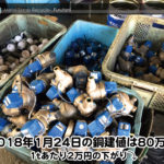 【銅建値情報 2018.1.24】1tあたり2万円下がりの80万円に改定☆⤵