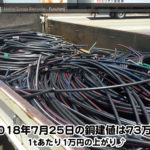 【銅建値情報 2018.7.25】1tあたり1万円上がりの73万円に改定☆⤴