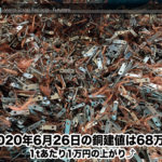 【銅建値情報 2020.6.26】1tあたり1万円上がりの68万円に改定⤴