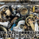 【銅建値情報 2021.3.22】1tあたり1万円上がりの103万円に改定⤴