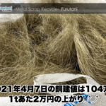 【銅建値情報 2021.4.7】1tあたり2万円上がりの104万円に改定⤴⤴